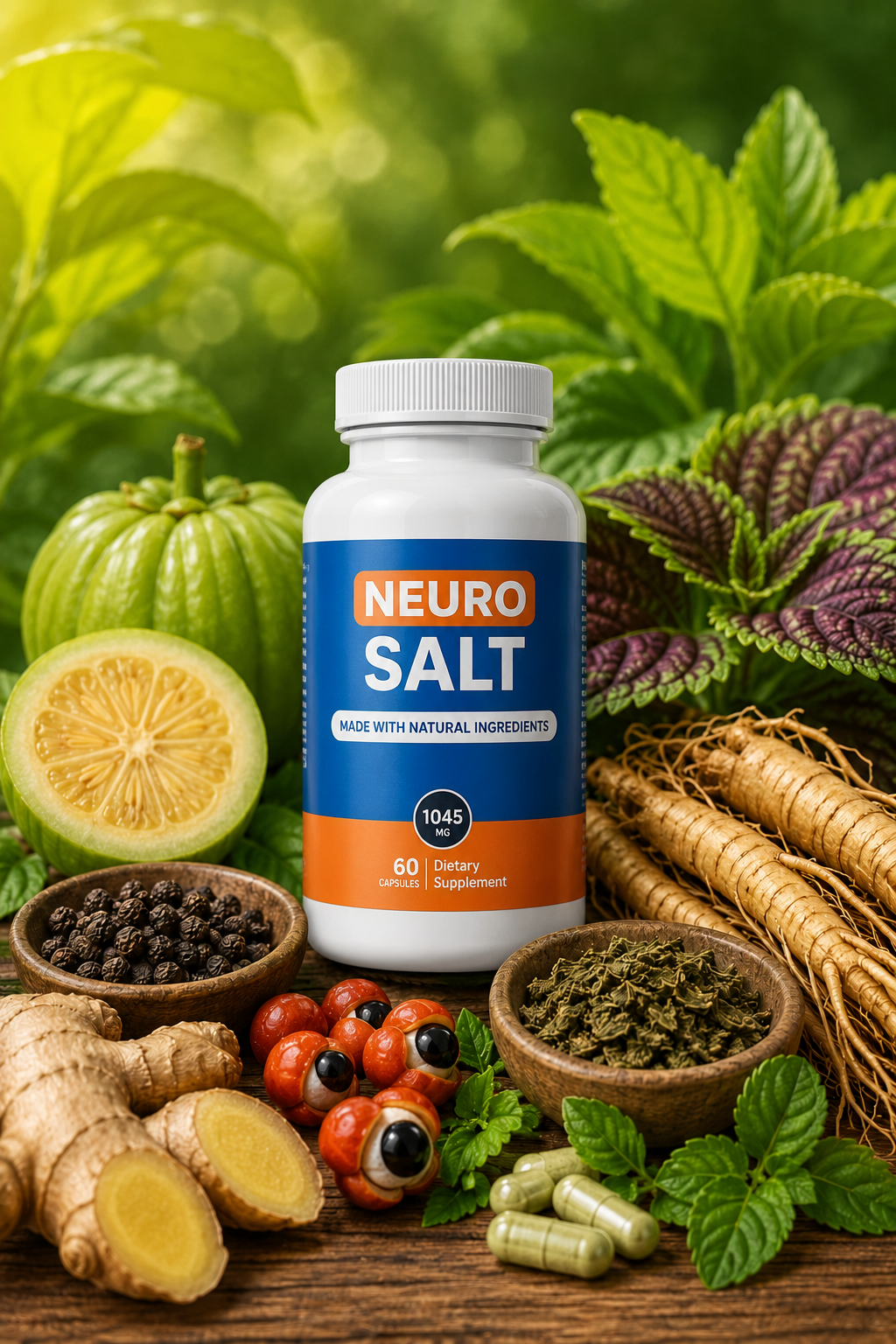 NeuroSalt supplement facts label