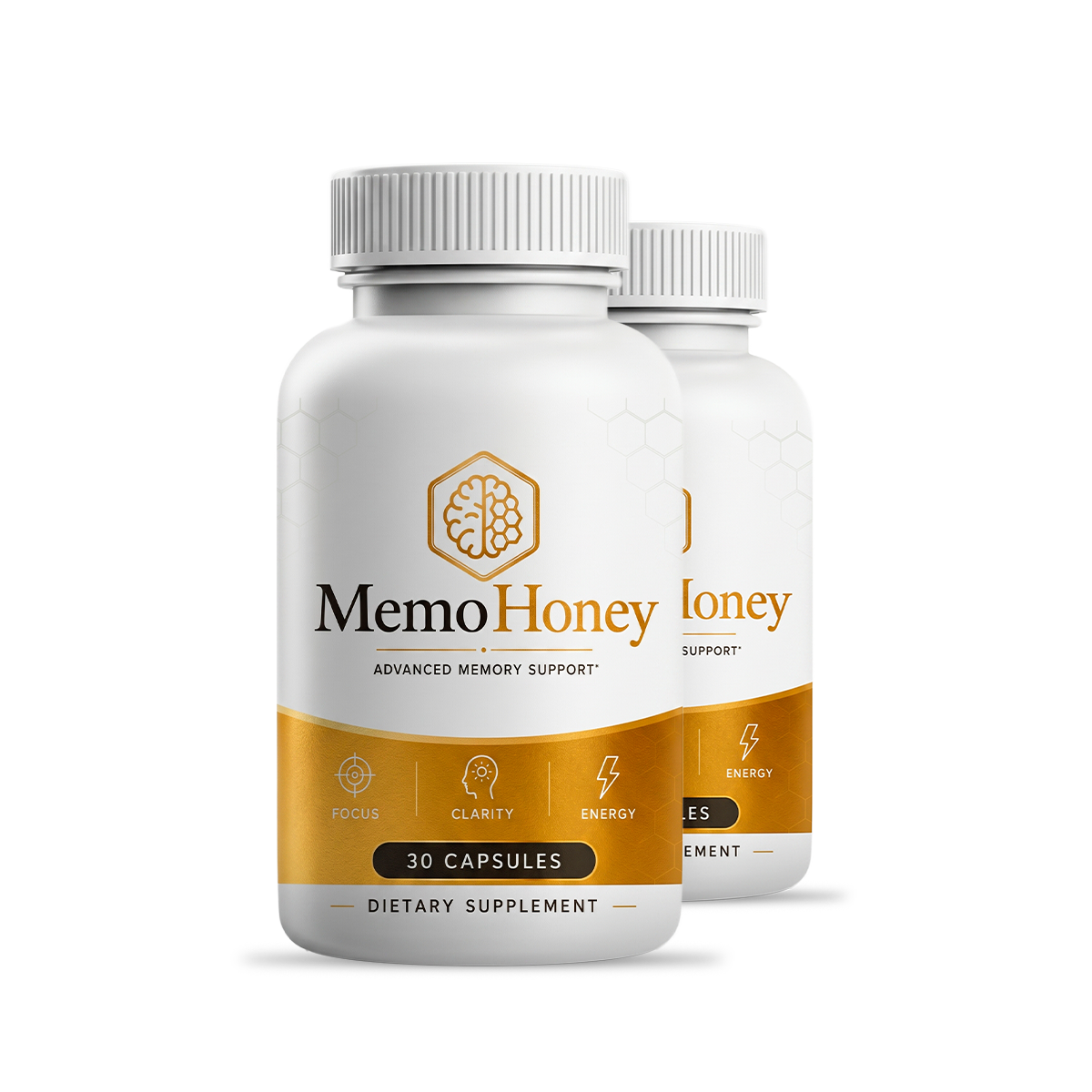 MemoHoney supplement bottles